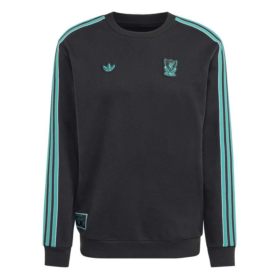 Liverpool Sweatshirt Terrace Icons - Black/Sea Green - Men's-SoccerKits Hub | Buy Soccer Jerseys Online